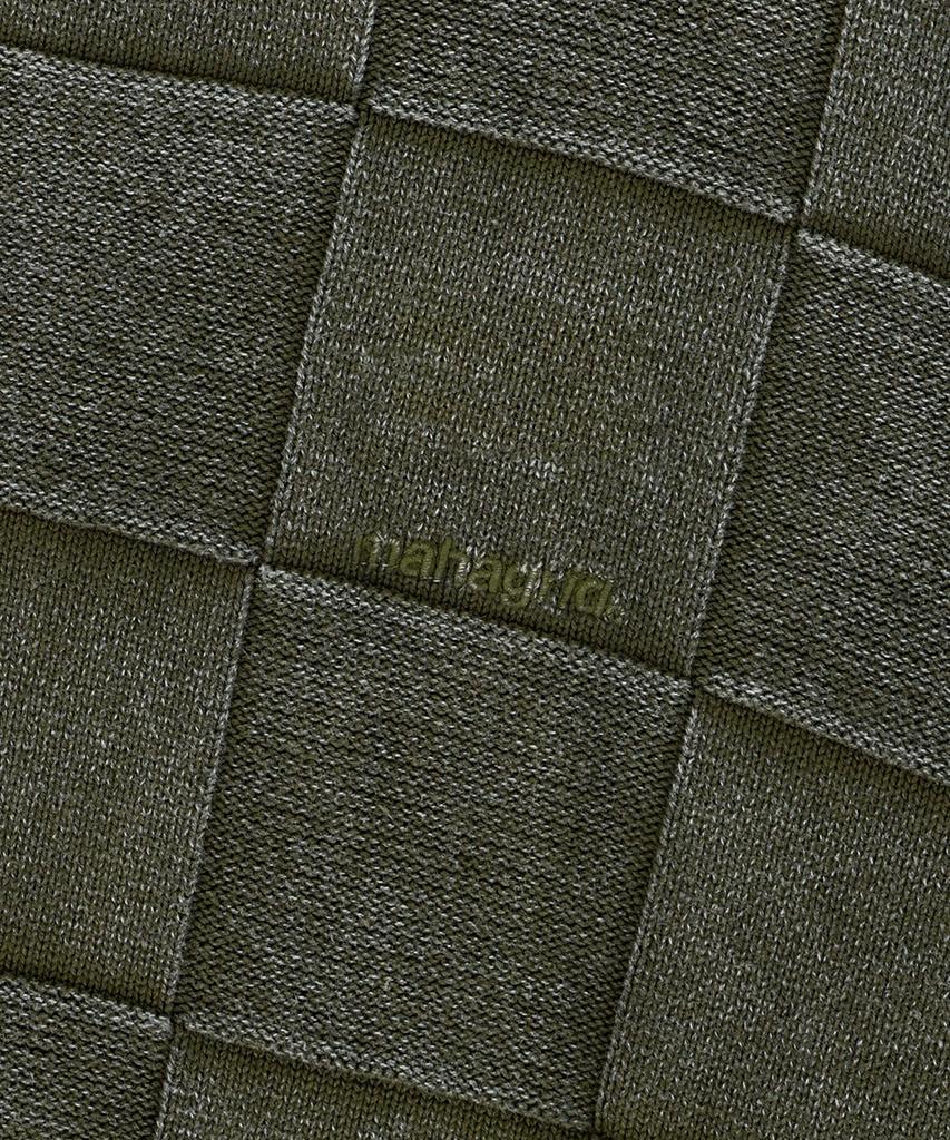 Maha Grid Pigment Checkerboard Knit Sweater Khaki(Mg2Efmk600A)