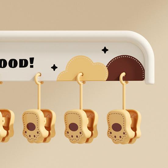 Non-Slip Hangers with Clips Multi-Clip Drying Rack Animal Claw Clip Clothes Hanger Wardrobe Organizer for Socks Underwear Home Dormitory Use
