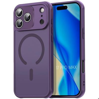 Schutzhülle - BOOLING - für iPhone 17 Pro Max - mit Magnetring und Kameraschutzfolie - Lila