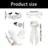 1950S Costume Accessories 50S Scarf,Cats Eye Glasses,Headband,Dot Earrings Halloween Cosplay Costumes