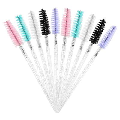 50-Pack Disposable Crystal Spiral Eyelash & Eyebrow Brushes
