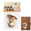 Cute 3D Shiba Inu Dog Belly Sticker Chubby Puppy Silicone Self-adhesive 3D Bubble Stickers Dog Patterns Scrapbooking Decals