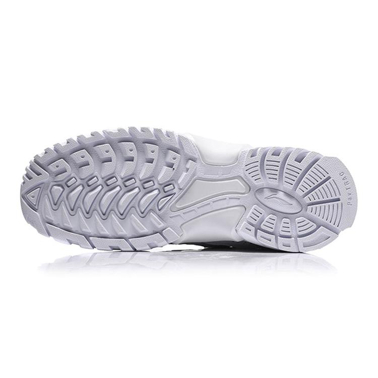 Li Ning Slip Resistant Abrasion Resistant Low Top Sports Casual Shoes Men's Pure White AGLN235-1