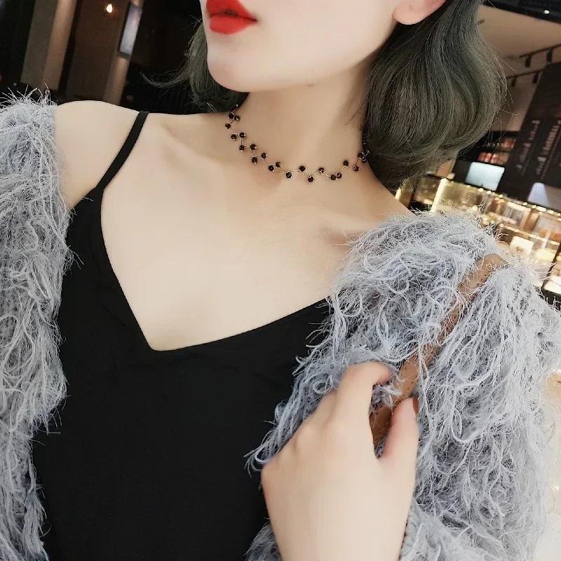 Simple Fashion Versatile Women Necklace Lace Collar Chain Korean Edition Neck Jewelry Neckband Collar Neck Minimalist Neckchain