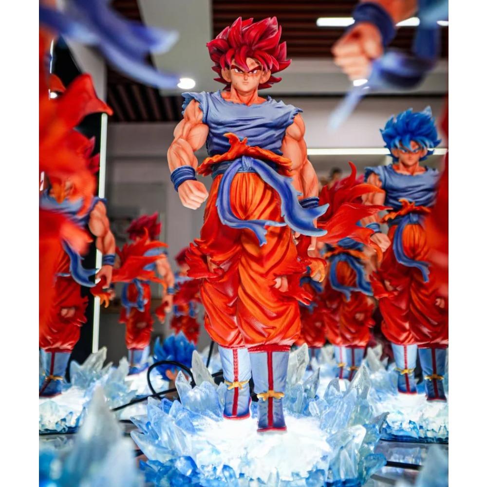 

Jt Kirin Super Blue Goku Gk Dragon Ball Garage Package 35cm Statue Decoration Anime Figure Double Head Swap Toy Spooky Holiday Boys Gifts