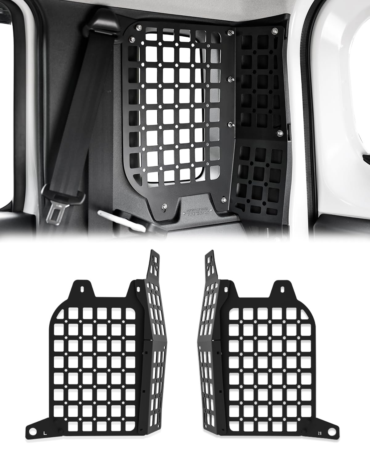 

Полка-удлинитель багажника для Jimny Nomad Jimny D5 Боковой органайзер Без модификаций Расширение для хранения в багажнике Jimny Кастомный дизайн для задней левой и чёрный