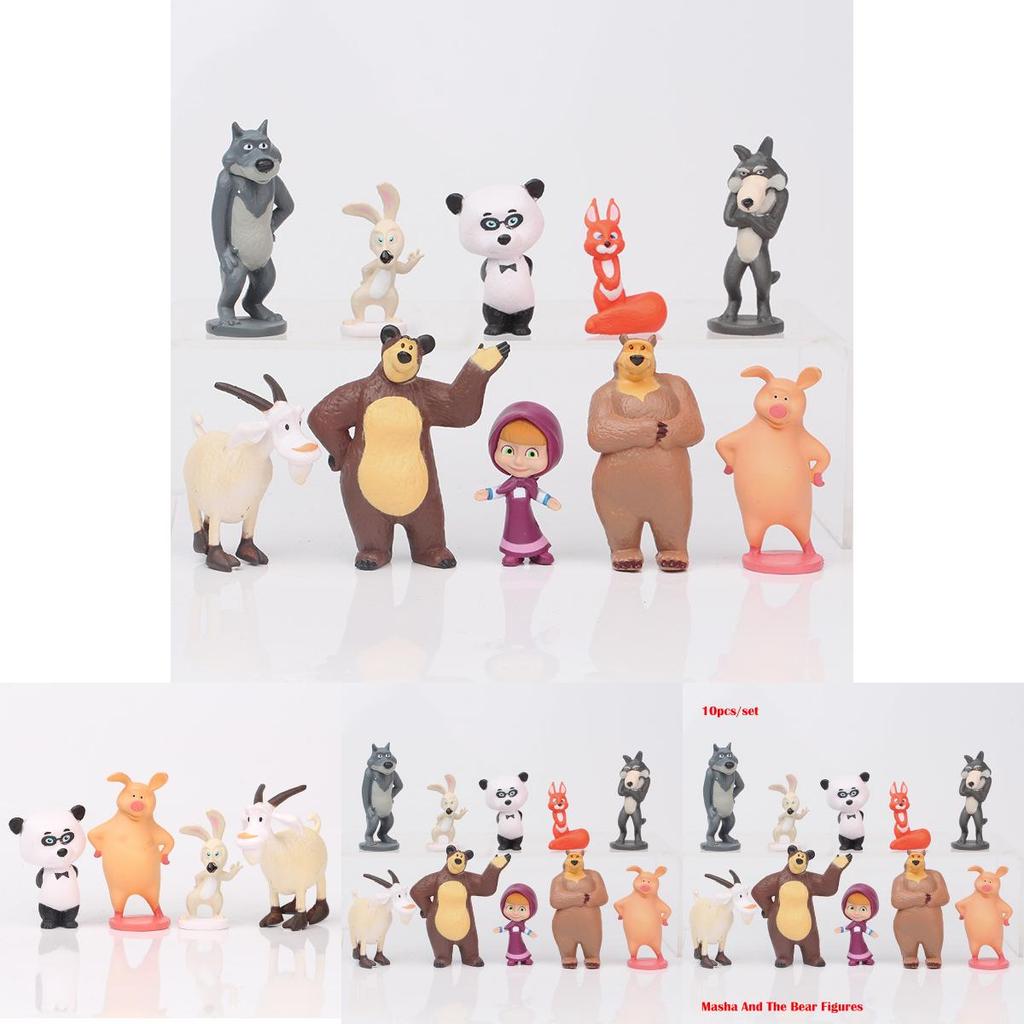 Charming Masha And The Bear Figures For Kids And Collectors Ideal For Party Decorations