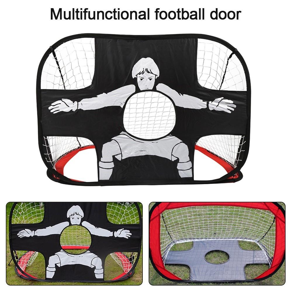 Multifunctional Football Door Foldable Portable Nylon Soccer Goal Net Kids Children Football Target Net