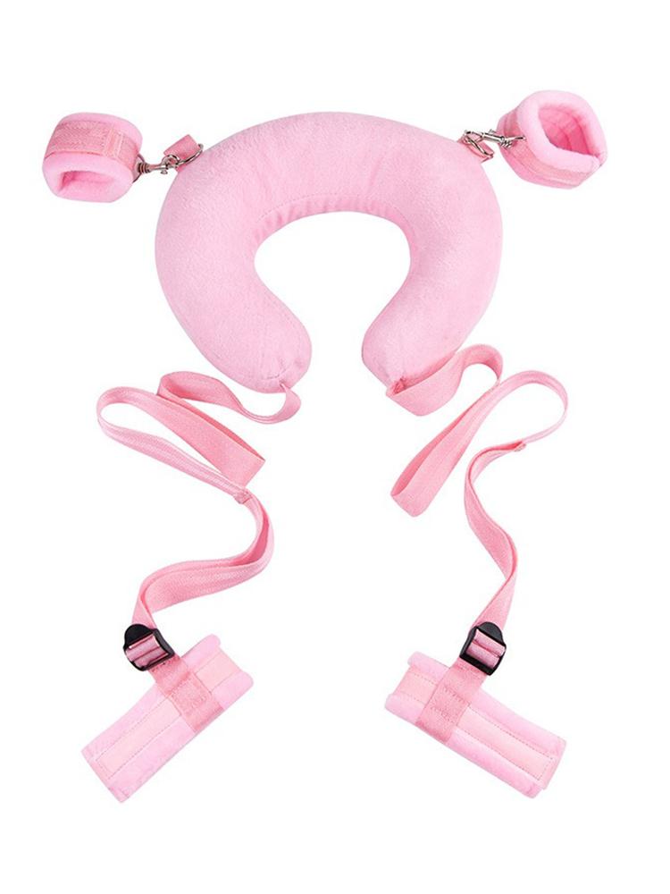 Cuscino Sesso Manette Gambe Aperte Set Giocattoli Sesso SM Polsino Restrittivo per Mani Polsini Gambe Divaricate Polsini Caviglie Attrezzatura Bondage Coppia Giochi per Adulti Giocattolo