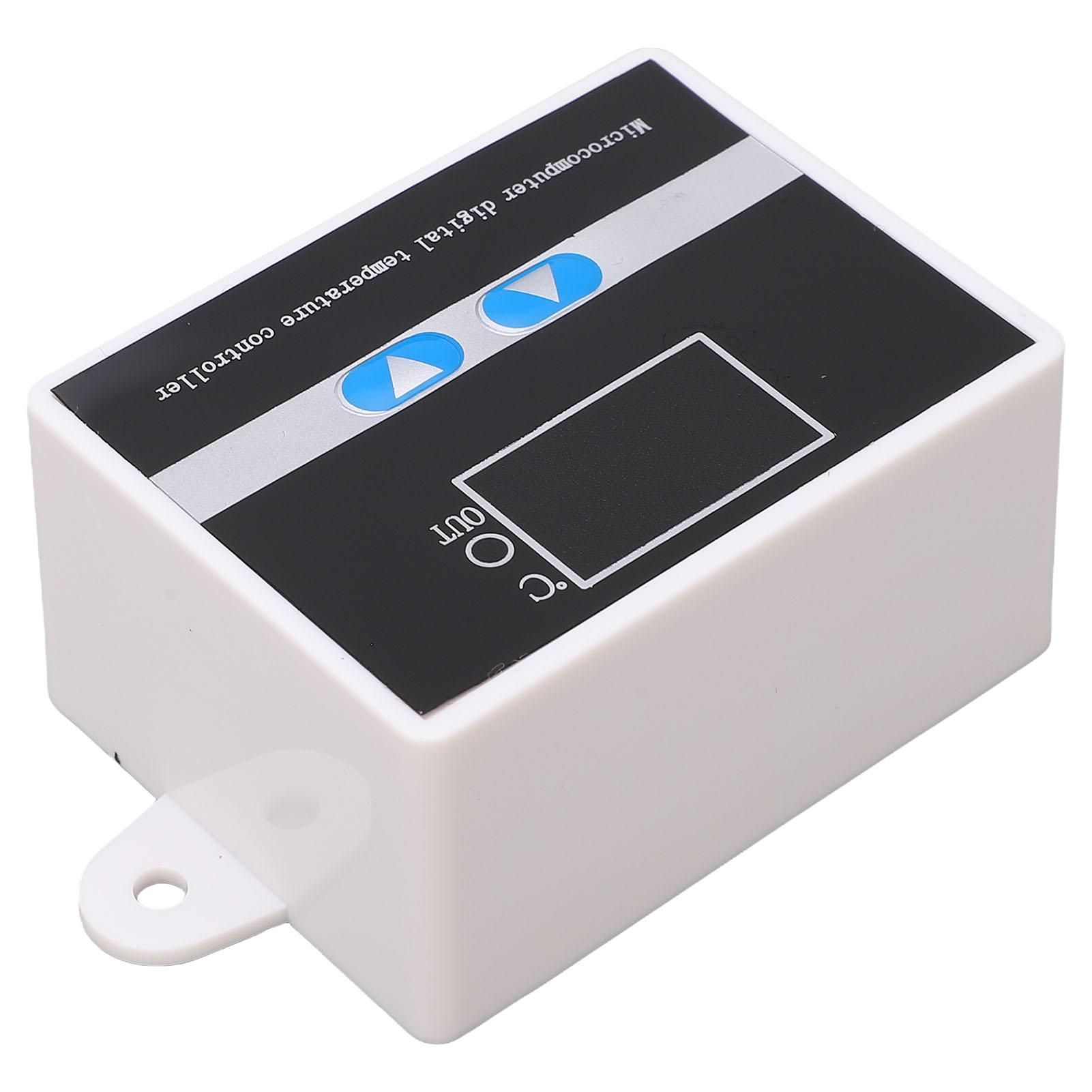 Digital Temperature Controller Compact Size High Accuracy Temperature Probe Tester for Aquarium AC110‑220V 1500w ABS