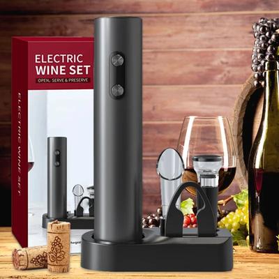 Sets d'ouvre-bouteilles à vin électriques pour bière Ouvre-bouteilles à bière automatiques Tire-bouchon À piles Ouvre-capsule de soda Accessoires de cuisine