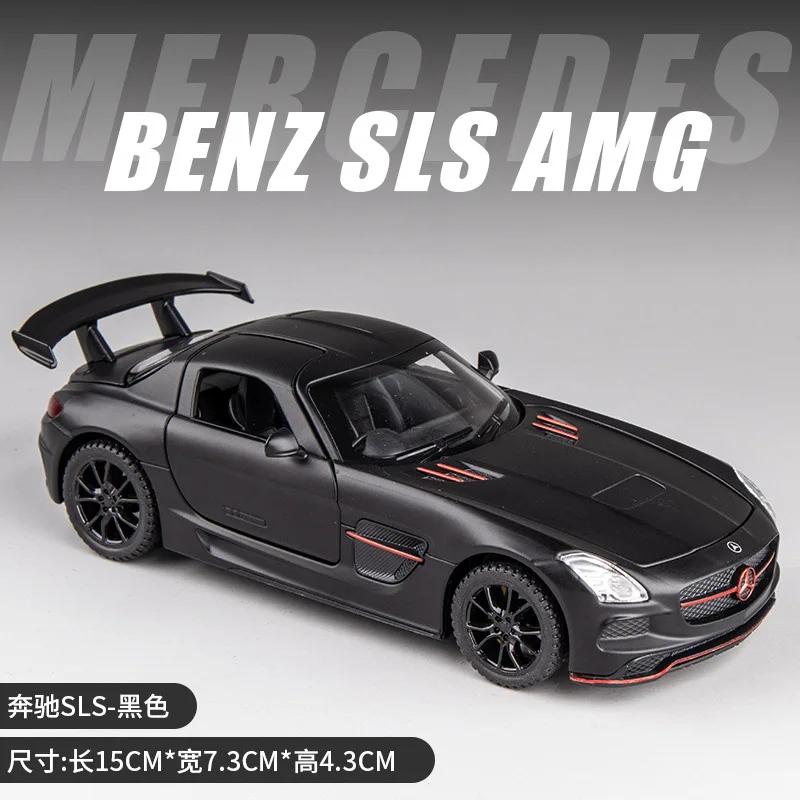 1:32 Mercedes-Benz SLS Alloy Model Car Metal Diecast Car Simulation  Toy Car Collection GiftsFashion Ornament Collection Gift
