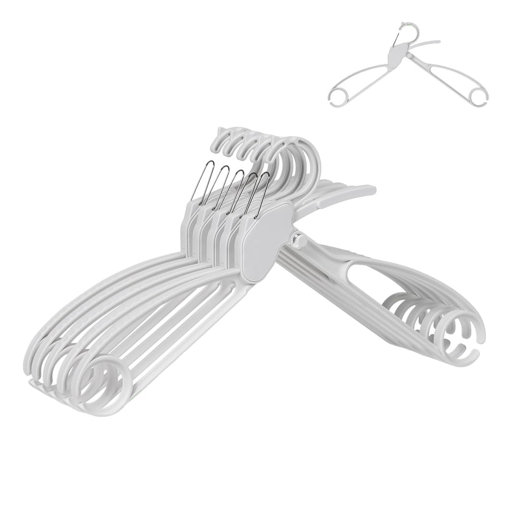 

MODE HANGER Clothes Hanger for Easy Clothes No Stretching at the Prevents Stiffness and 3x More Storage No Suitable for Adults and Suitable for and белый