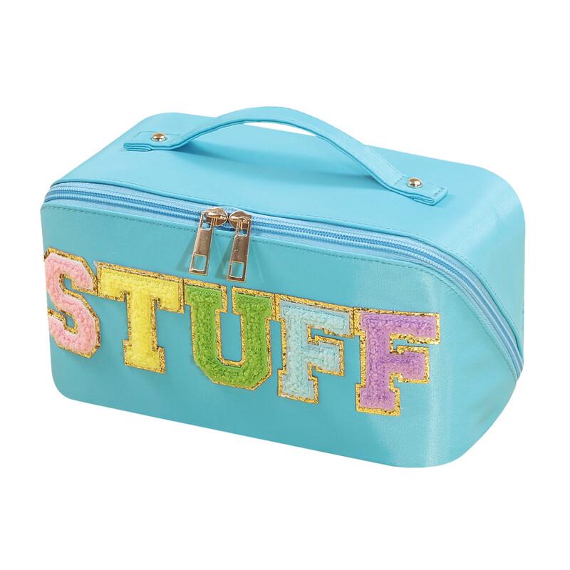 MDNG Embroidered Letter Cosmetic Travel Pouch