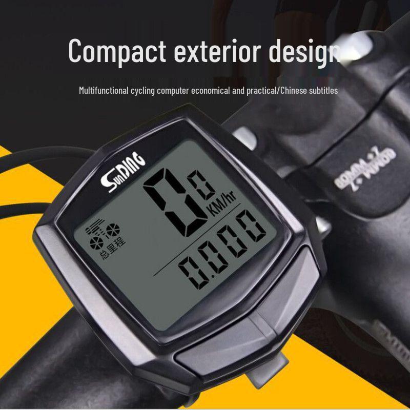 Fahrrad-Tachometer mit Kabel für Mountain- und Rennräder