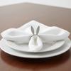 6 Piece -inlaid Easter Rabbit Head Napkin Ring Zinc Zinc Alloy Decorative Napkin Ring  Banquet