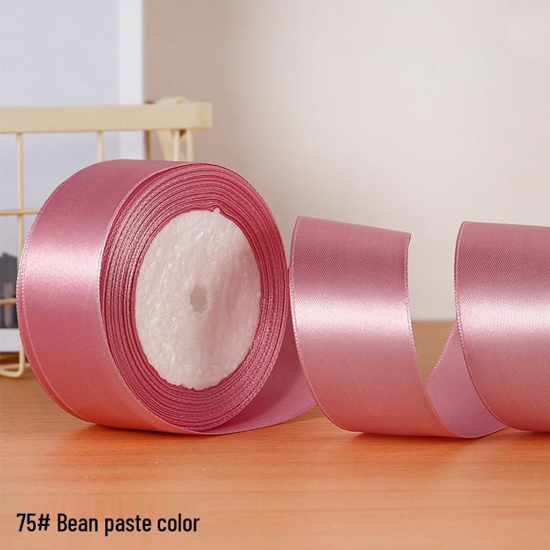 Cinta de Rosa de Seda Hecha a Mano de 4 cm para Envolver Regalos y Joyería DIY