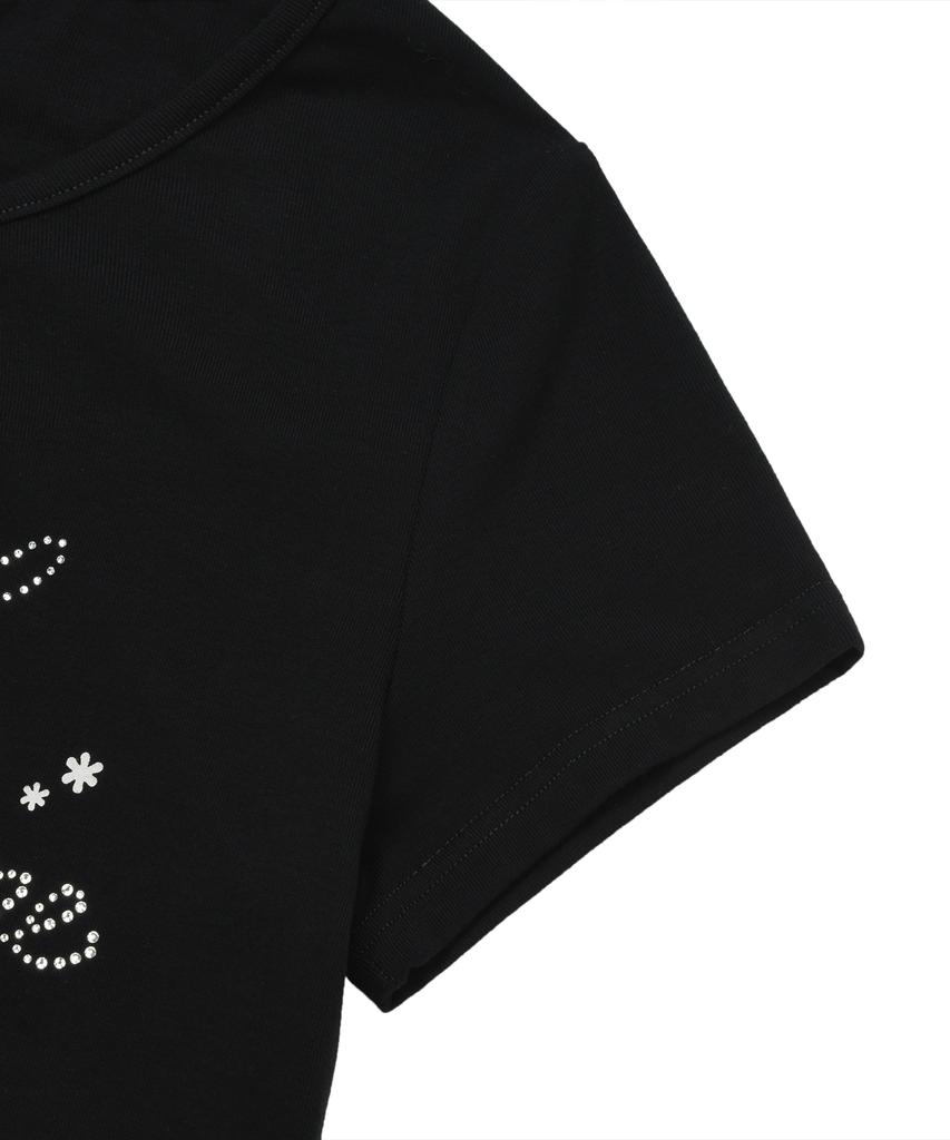 LMR Hot Fix Cutout Short Sleeve T-Shirt Black