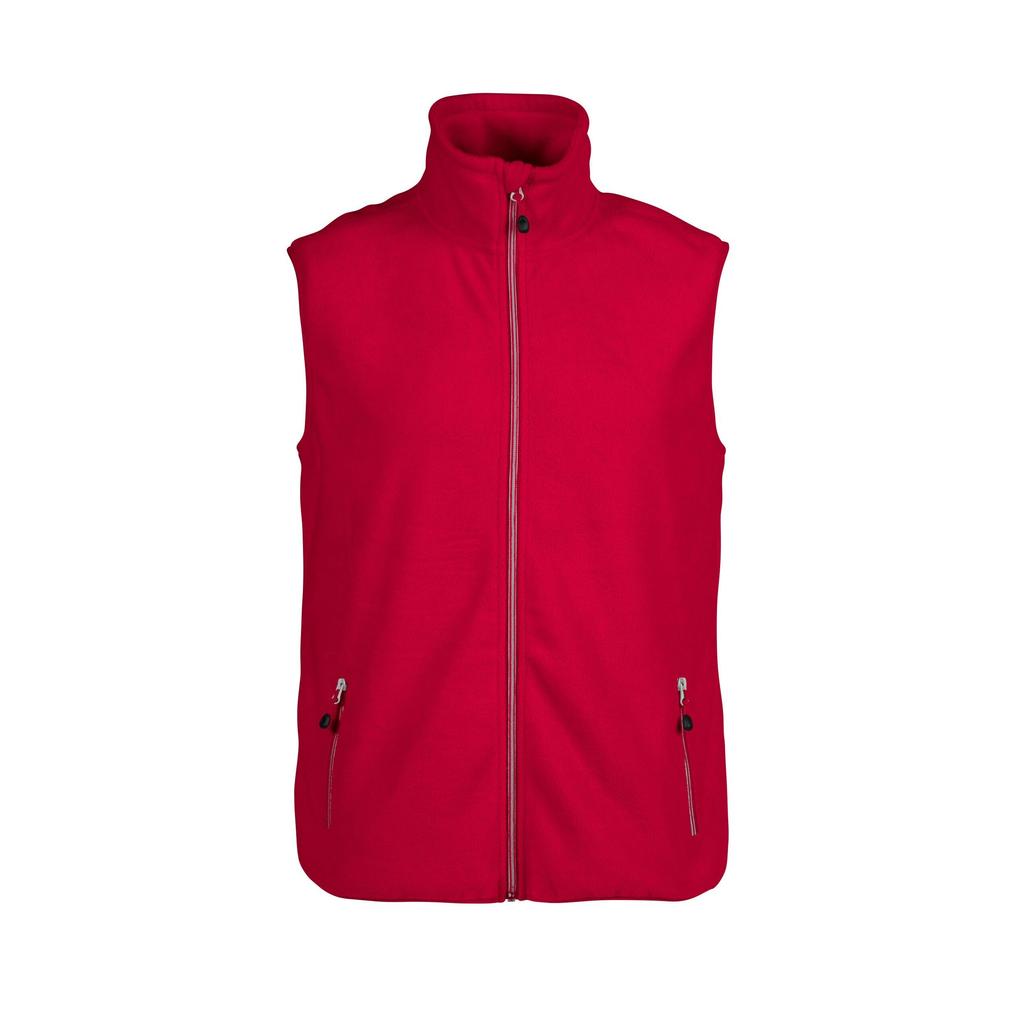 Printer RED Mens Sideflip Sleeveless Fleece Top