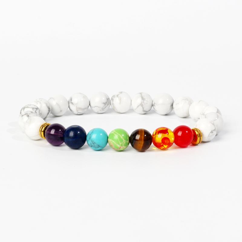 7 Chakra Diffuser Bracelets Men Women Natural Lava Stone Crystal Healing Anxiety Jewelry Mandala Yoga Meditation Bracelet Gift