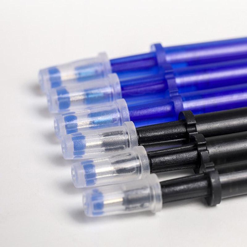100 Teile/los 0,5 Mm Gel Stift Löschbaren Stift Nachfüllen Stange Set Blau Schwarz Tinte Stift Nachfüllen