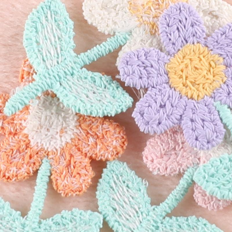 Embroidery Label Sunflower Diy Hand Account Accessories Patch Cloth Sticker Jewelry Hair Accessories Cloth Sticker Water Soluble Embroidery Sticker