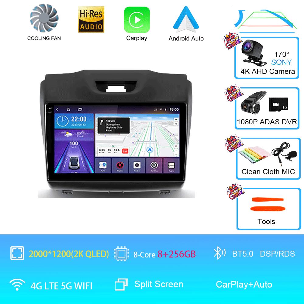 Android14 Video Player Carplay For Chevrolet Holden S10 TRAILBLAZER COLORADO ISUZU DMAX GPS Car Radio Audio Multimedia Stereo