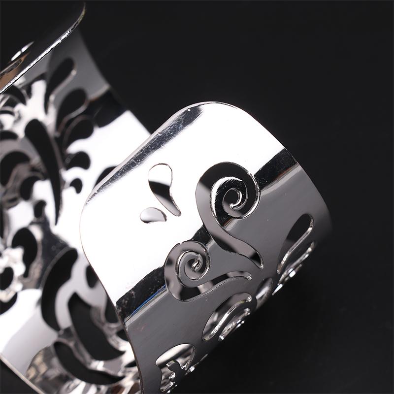 Chunky Wide Metal Bracelets For Women Open Cuff Exaggerated Cuff Bangles Trend Charm Arm Jewelry  Gifts