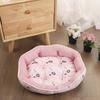 Summer Cooling Pet Bed: Breathable Cotton Nest for Cats and Small Dogs