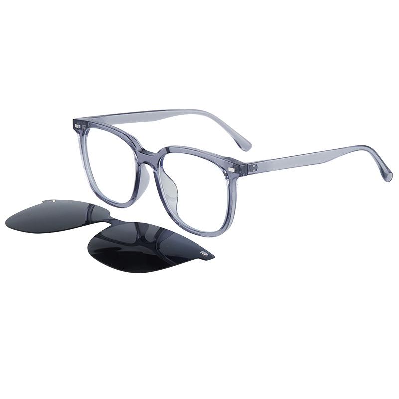 2302 Day And Night Magnetic Sleeve Glasses Men'S And Women'S Three-In-One Patch Glasses High Definition Can Be Equipped With Myopia Glasses