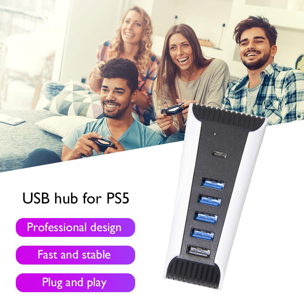 

AU USB Hub 1 на 5 Splitter Expander HUB Адаптер 5 портов для PS 5 PS5