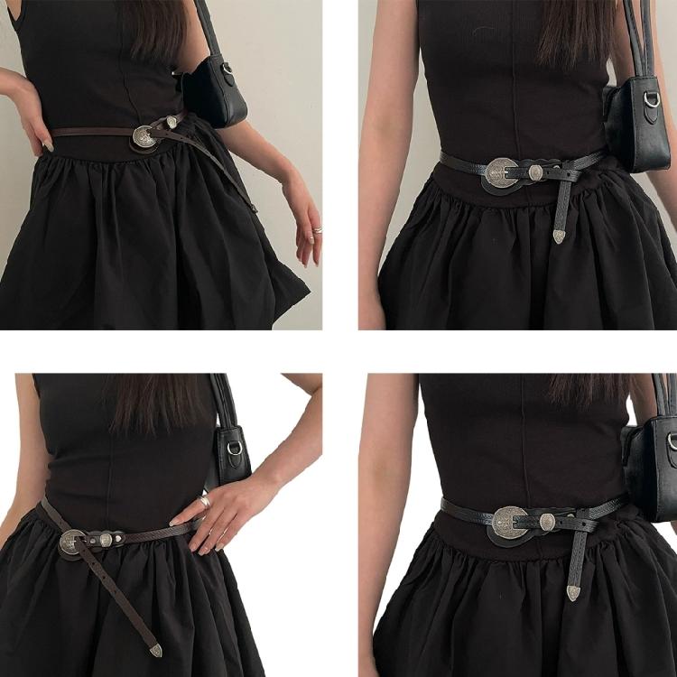 Vintage Buckle Belt Women Waist Belt Bohemian Waistband Pants Belt Accessories