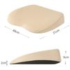 Comfort 2 in 1 Wedge Car Cushions Thickened Ergonomic Design Lumbar Support Portable Soft Memory Foam Seat Booster Office Use