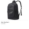 Li Ning Polyester Backpack Regular Unisex Black 033-1