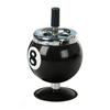 Stylish Metal Ashtray Billiards   Shape Large Capacity Windproof Ashtray for Indoor Outdoor Use