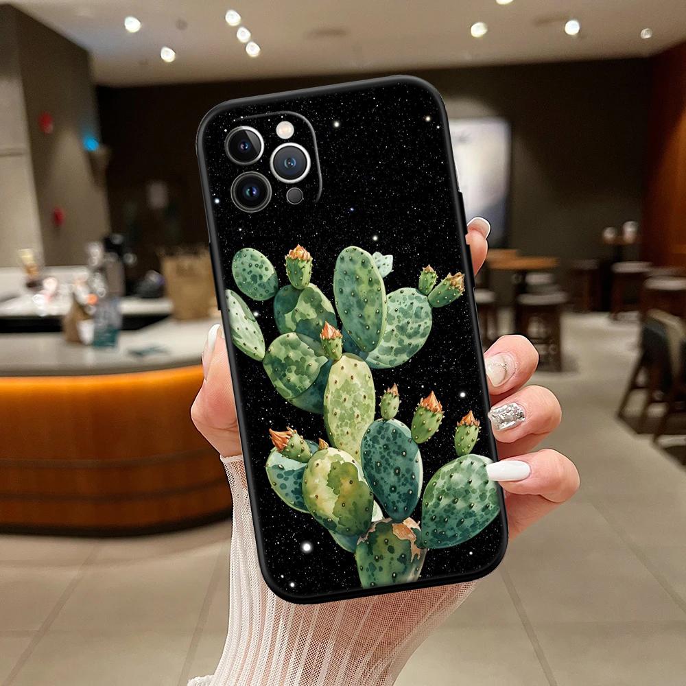 RA33 Watercolour Cacti Succulent Shell Phone Case for Xiaomi Poco C40 C50 C51 C55 C65 C71 C75 F3 F5 F6 F7 M2 M3 Pro Ultra