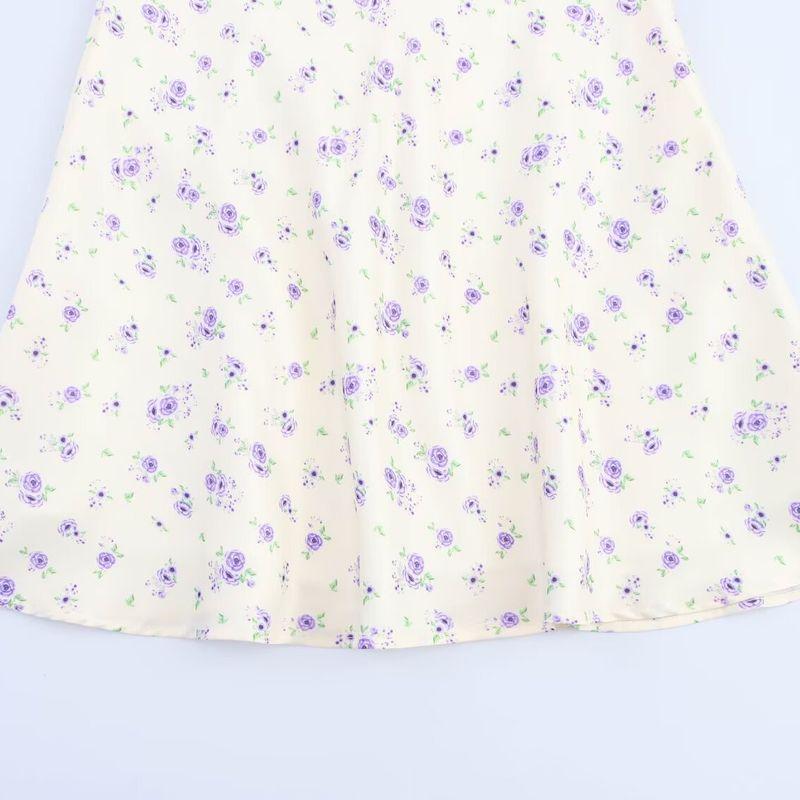 Jnleaog Spring New Arrival Women's Clothing Fashion Style French Fashion Print Texture Short Dress 4661364