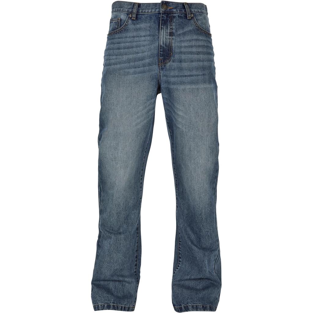 Urban Classics Mens Faded Flared Jeans