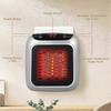 Portable Heater, 800W Ceramic Plug in Heater, Space Electric Fan Heater with Remote Control, 12H Timer, LED Display, 2 Heat Setting