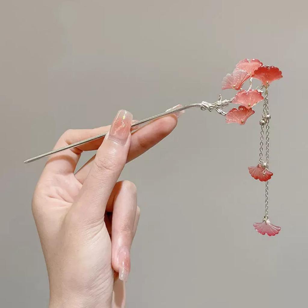 2025 New Flower Hairpin For Women Elegant Floral Butterfly Pearl Tassel Hair Stick Trendy Jewelry Hair Accessories Hair Clips