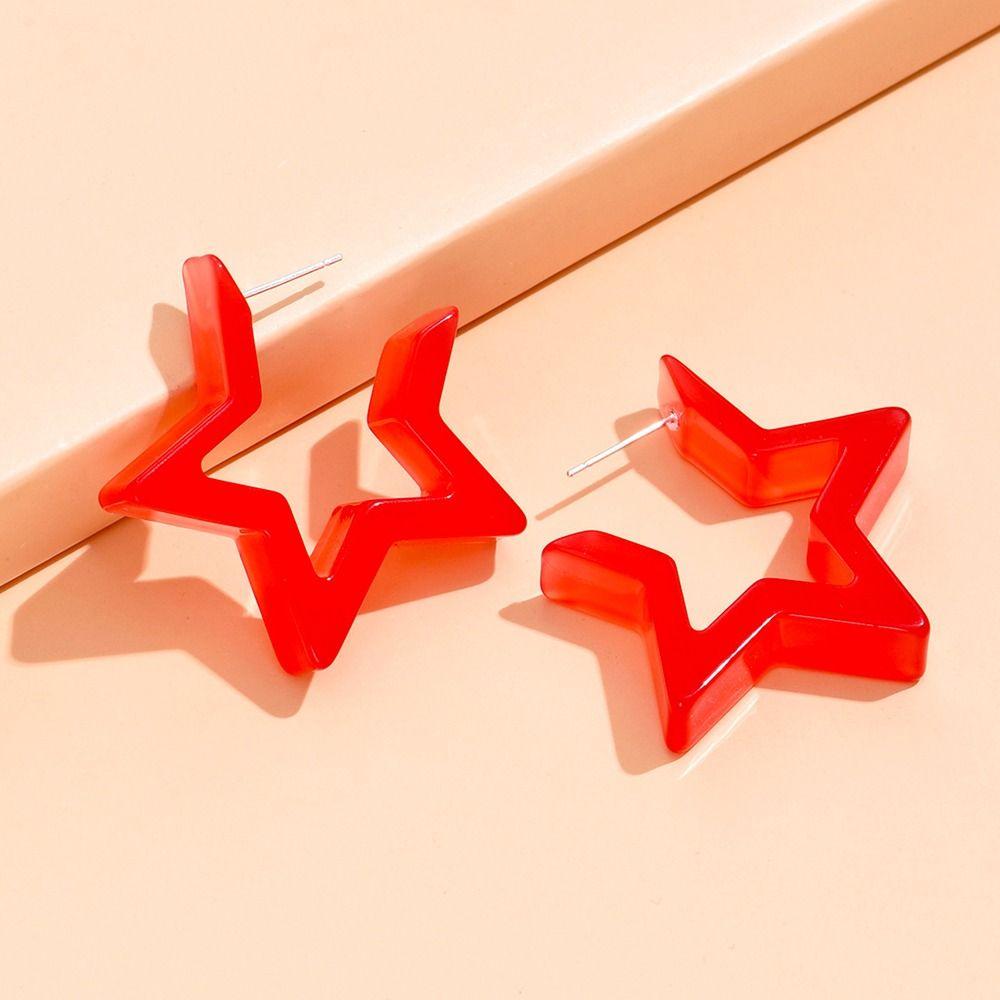 

Нишевый дизайн, акриловые серьги-гвоздики для девочек, серьги-гвоздики, женские серьги, серьги в корейском стиле