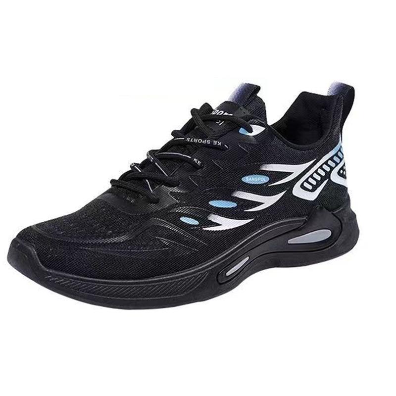 Breathable Flying Woven Fish Mesh Shoes for Students In Spring and Summer. Running, Leisure, Trendy and Versatile Sports Shoes for Men