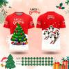 Christmas Shirt 2026 Full Sublimation Red T-shirt For Men Holiday Vacation Short Sleeved Top