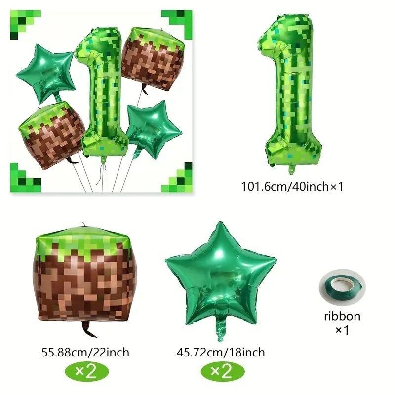 Digital Balloon Set for Children's Birthday Party Decoration Steve Set