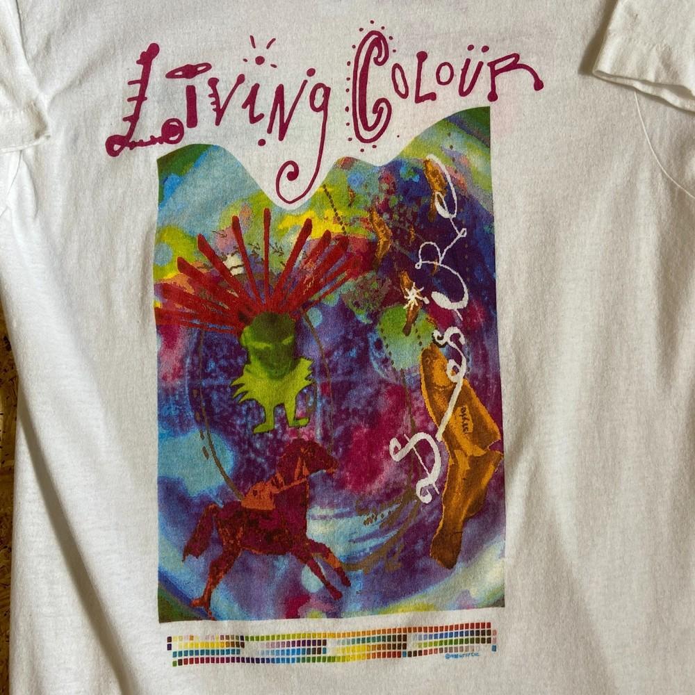 

Футболка в стиле 1988 года Living Colour CRUEL WORLD Белая Унисекс S-2345XL ND1558 Унисекс Футболка XL