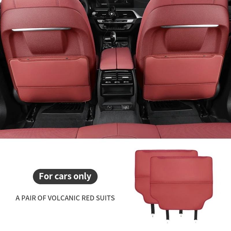 Car Anti-kick Pad Interior Pu Leather Auto Seat Back Protector Pads Anti Scratch Back Seat Organizer Car Accessories