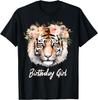 Tiger Geburtstagskind Großkatze Geburtstagsparty Outfit Damen Mädchen T-Shirt
