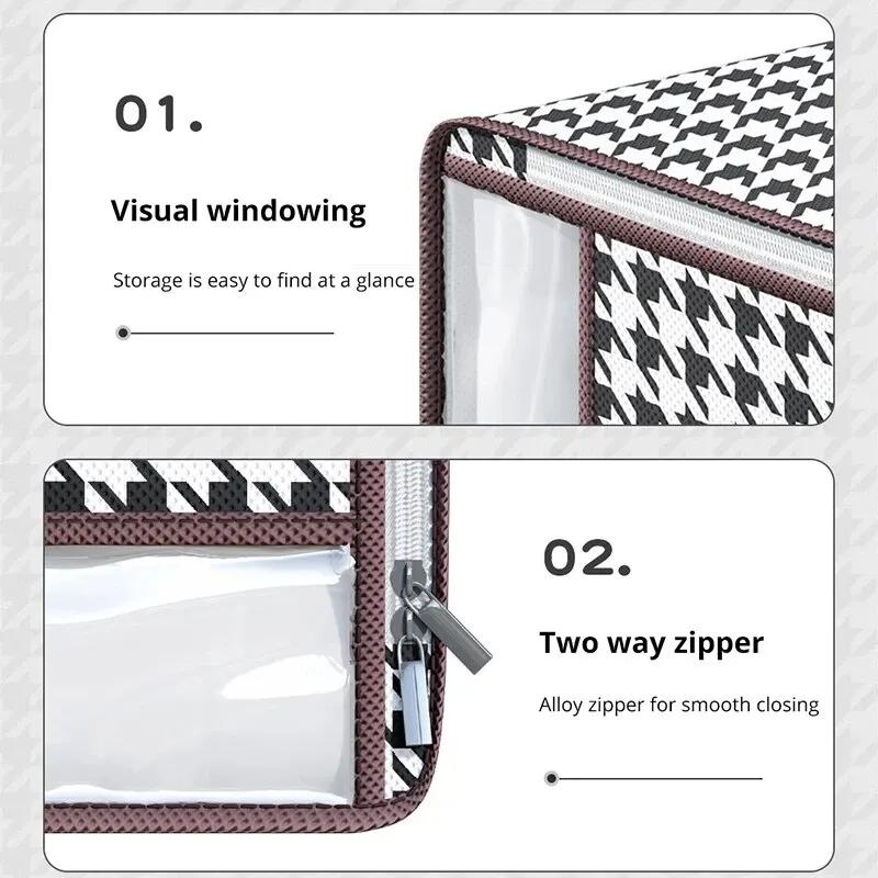 1 Stück Verdickte Vlies-Aufbewahrungstasche für Steppdecken für den Haushalt, Großraum-Verpackungstasche für Kleidung, Organizer-Reisetasche