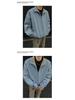 Men's Plaid Lapel Jacket: Retro Oxford Cloth with Inner Pocket, Thickened for Spring and Autumn.