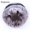 Raglaido Ring Scarves Woman Real Fur Neck Warmer Winter Rabbit  Warm Soft Women's Scarves Luxury Brand Fur Collar Scarf
